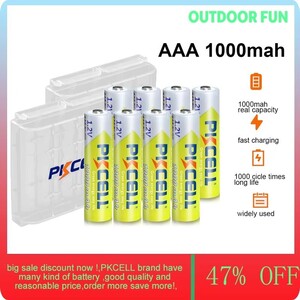 Аккумуляторные батарейки тип AAA 8 шт 1000 mah