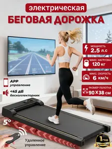 Беговая дорожка электрическая 5° наклон, 2.5 л.с., 120 кг (с ВБ кошельком)