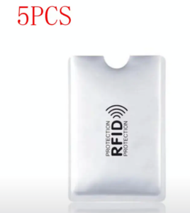 RFID-защита банковских карт, 5 штук (из-за рубежа)