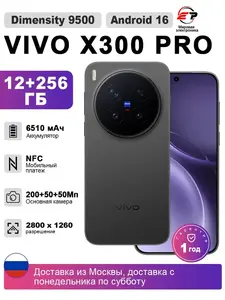 Смартфон Vivo X300 pro, 12/256gb (с макс. кошельком ВБ)