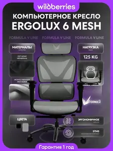 Компьютерное кресло Ergolux 6 Mesh (с ВБ кошельком)