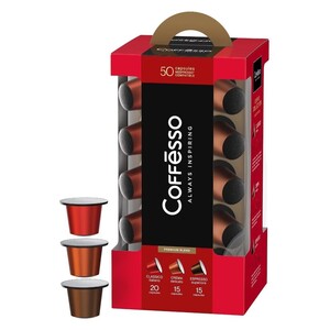 Кофе в капсулах Coffesso 3 вкуса 50 капсул (с бонусами 940₽)