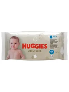 Влажные салфетки для новорожденных HUGGIES Elite Soft 56 шт. (с ВБ кошельком)