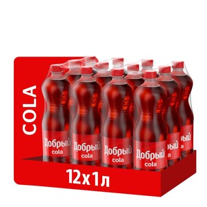 Добрый Cola 1л x 12 шт (с картой Пэй/ВТБ)